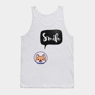 Shiba inu motivate smile Tank Top